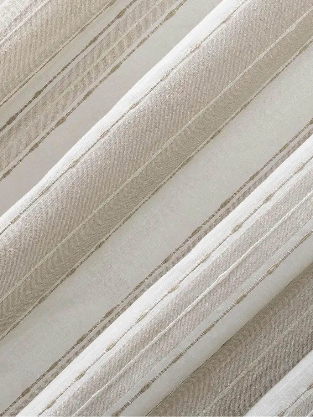 New and package tan farmhouse, one tier pair curtain